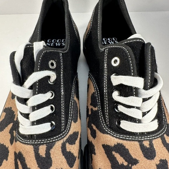 Good News Softball 2 Low Top Sneakers - Leopard Animal print Mens Size 13 London - Picture 11 of 12